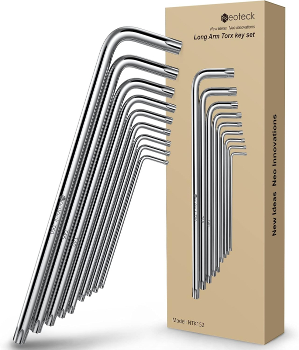 Set 9 bucati imbusuri stea T10 T15 T20 T25 T25 T30 T40 T50 T50, torx-uri din otel-vanadium [8]