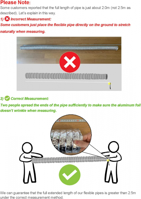 Tub flexibil pentru aer, din aluminiu spiralat, 153mmx2.5m [5]