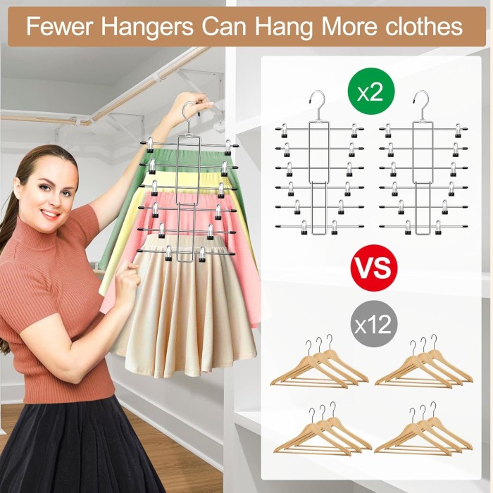 Umerase metlice pentru pantaloni pe 6 niveluri- set 2 bucati [4]