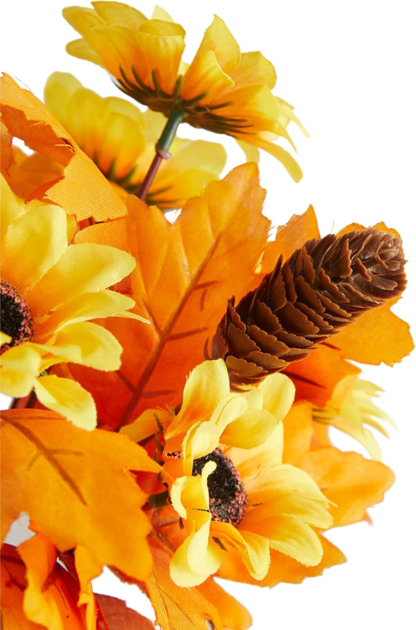 Flori ornamentale artificiale, floarea soarelui, artar, dovleci [9]