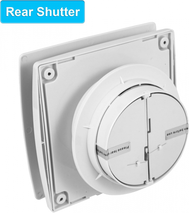 Ventilator baie de 150 mm cu senzor de umiditate si temporizator, functionare silentioasa, consum redus de energie, potrivit pentru bai si bucatarii [3]