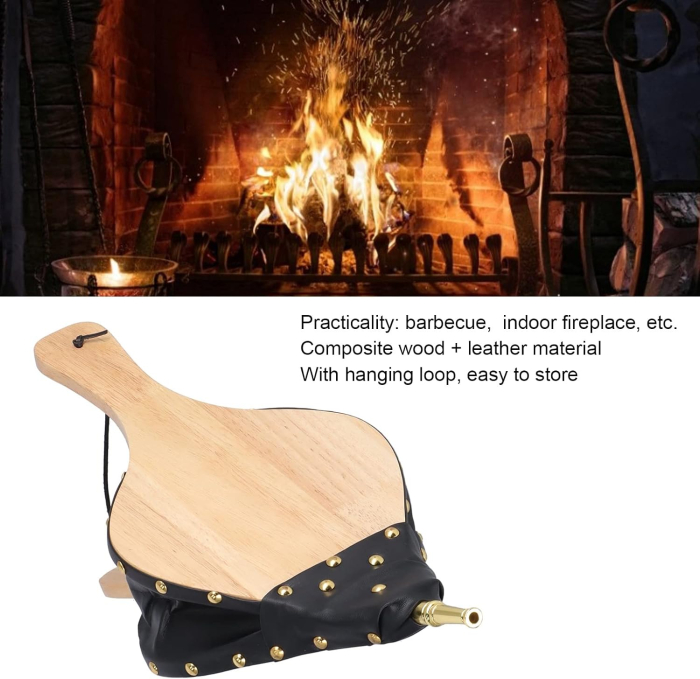 Suflanta din lemn cu burduf pentru intretinerea focului [4]