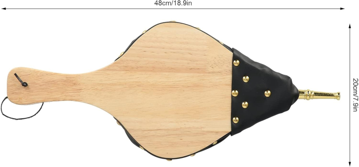 Suflanta din lemn cu burduf pentru intretinerea focului [6]