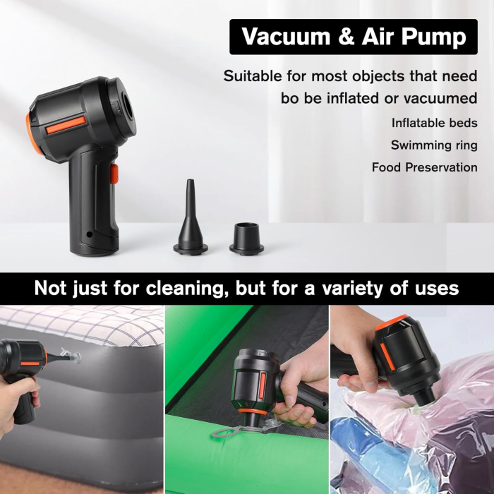 Suflantă cu aer comprimat și aspirator electric portabil, super puternic, 100.000 RPM [7]