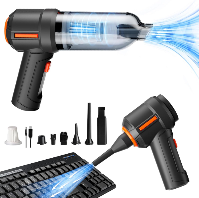 Suflantă cu aer comprimat și aspirator electric portabil, super puternic, 100.000 RPM [1]