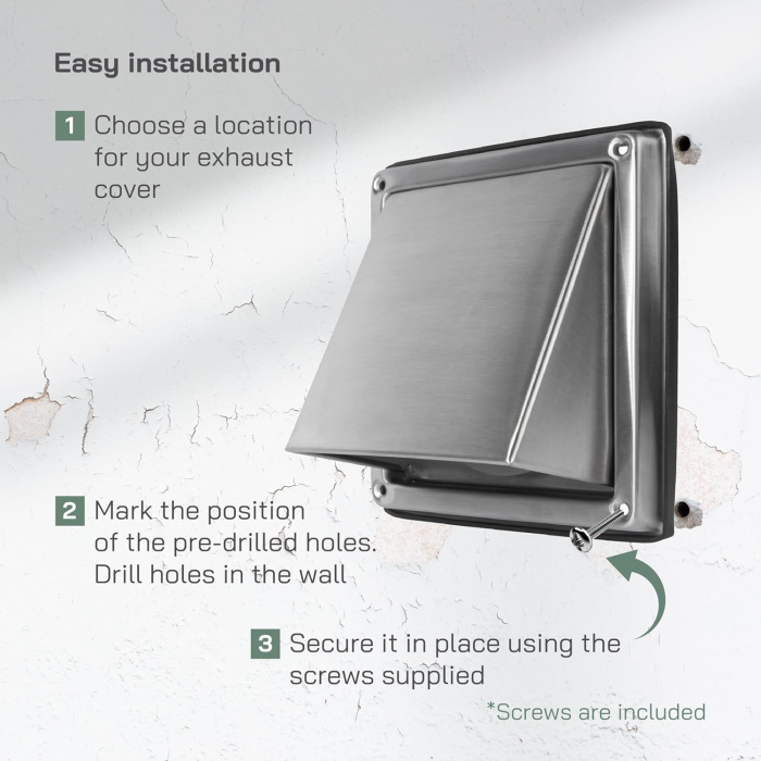 Capac din otel inoxidabil cu clapeta pentru evacuarea sistem ventilatie sau hota 100mm [4]