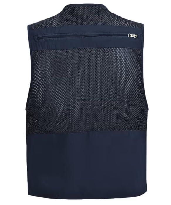 Vesta albastra cu fermoar si buzunare pentru iesiri in natura, 3XL [2]