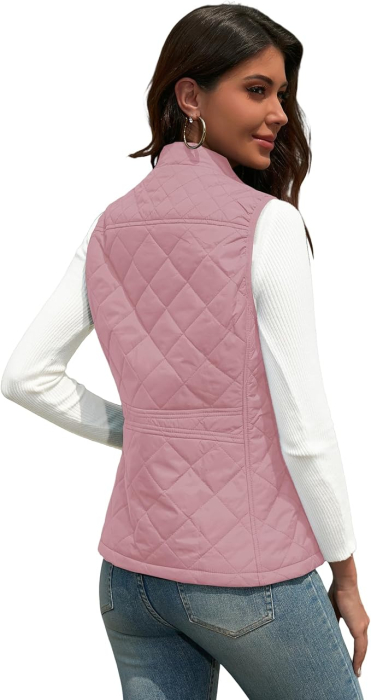 Vesta Roz usoara, captusita, respirabila, cu buzunare laterale inclinate, XL [2]