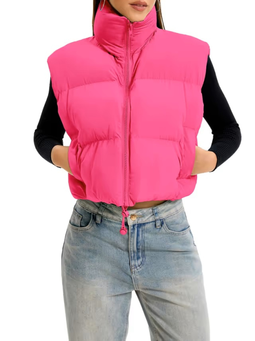 Vesta Roz usoara, captusita, respirabila, cu buzunare laterale M [2]