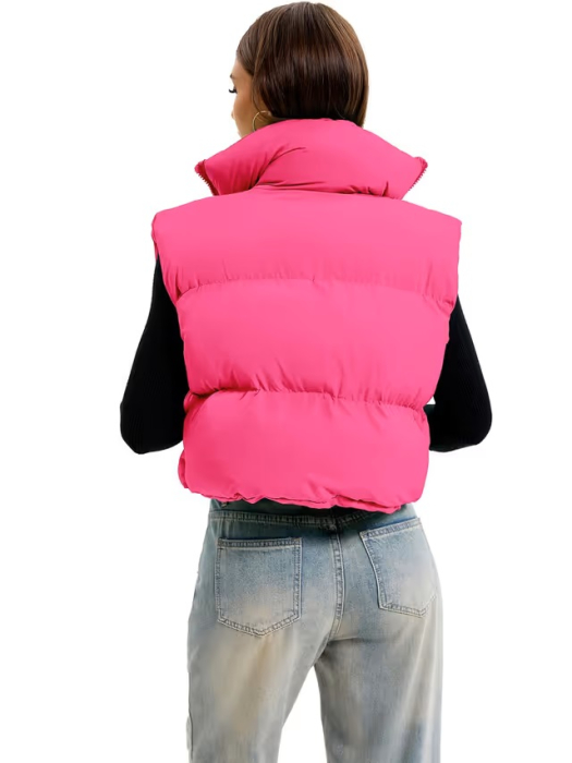 Vesta Roz usoara, captusita, respirabila, cu buzunare laterale M [4]