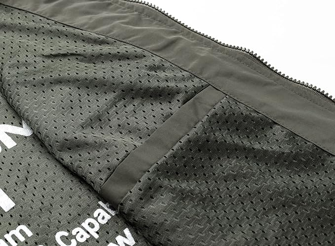 Vesta usoara, respirabila, cu fermoar si buzunare pentru iesiri in natura, verde M [5]