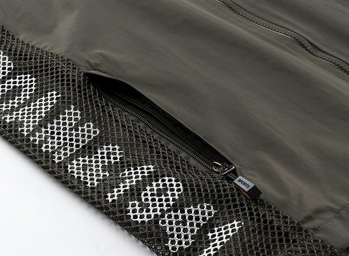 Vesta usoara, respirabila, cu fermoar si buzunare pentru iesiri in natura, verde M [4]