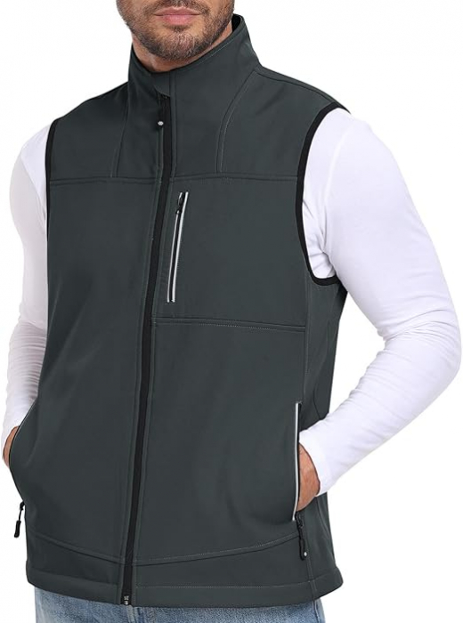 Vesta usoara, respirabila, impermeabila, cu fermoar si buzunare pentru iesiri in natura 3XL [3]