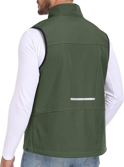 Vesta usoara, respirabila, impermeabila, cu fermoar si buzunare pentru iesiri in natura 2XL [4]