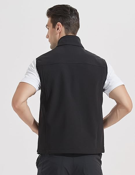 Vesta neagra, usoara, captusita, respirabila, cu buzunare laterale, XL [2]
