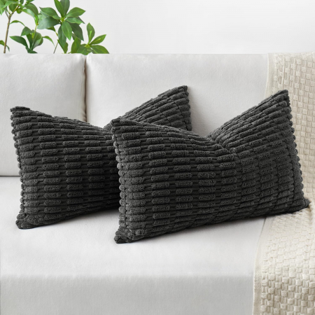 Fete perini - Fete de perini decorative 30x50 cm 2buc gri închis