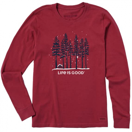 Tricouri dama - Tricou subtire pentru femei, cu maneca lunga, rosu cu brazi XXL