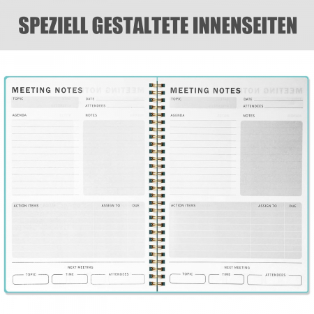 Agenda/Planificator de proiecte pentru bărbați și femei B5 17,5x25cm Blue [6]