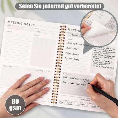 Agenda/Planificator de proiecte pentru bărbați și femei B5 17,5x25cm Blue [1]