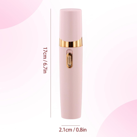 Aparat de îndepărtare a părului, epilator facial, Shavers Lady, Roz, reincarcabil [1]