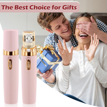 Aparat de îndepărtare a părului, epilator facial, Shavers Lady, Roz, reincarcabil [4]