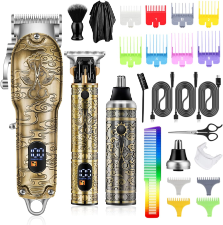 CORP SI INTRETINERE - Set de scule reincarcabile de tuns si barbierit profesinal complet