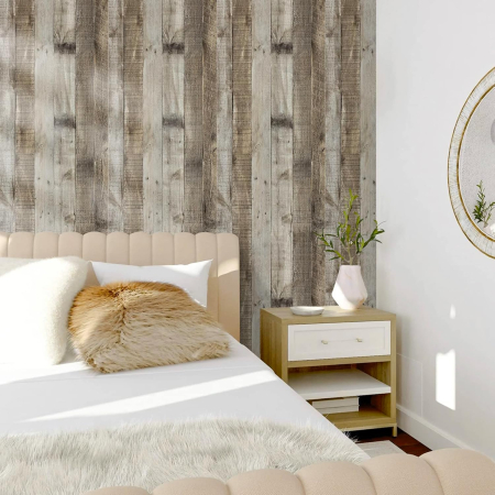 Autocolant autoadeziv impermeabil imitatie lemn pentru mobila, pereti 60x1000 cm [5]