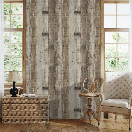 Autocolant autoadeziv impermeabil imitatie lemn pentru mobila, pereti 60x1000 cm [4]