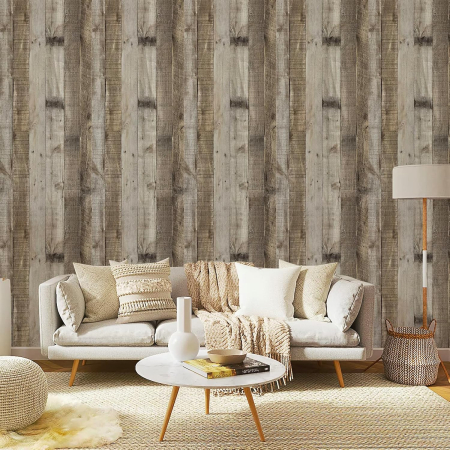 Autocolant autoadeziv impermeabil imitatie lemn pentru mobila, pereti 60x1000 cm [1]