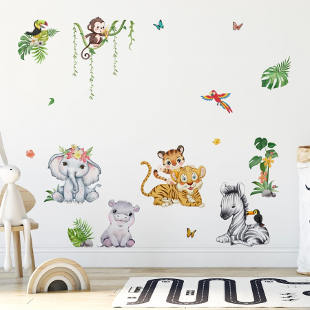 Autocolante perete de 83x135 cm, grosime 1 mm, animale [1]