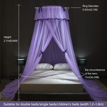 Baldachin galben pentru dormitor sau camera de joaca a fetelor 0.65x2.7x11 m [6]