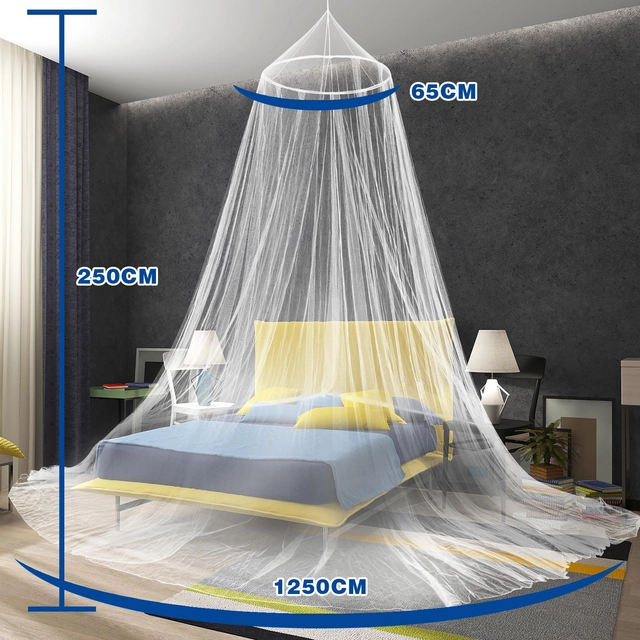 Baldachin pentru dormitor sau camera de joaca a fetelor 65 x 250 x 1255 cm ALB [3]