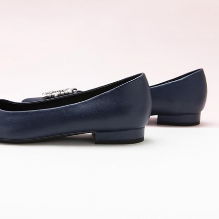 Balerini eleganti, bleumarin pentru femei, M 36 [2]