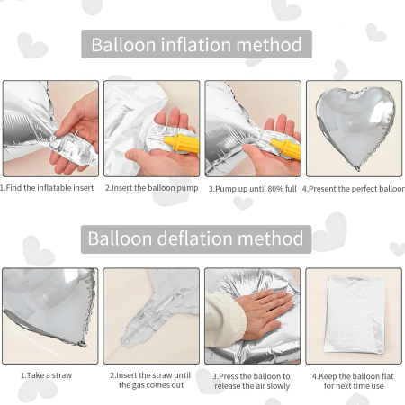 Set baloane pentru evenimente aniversare 30 ani, alb/gri/negru 98 piese [3]