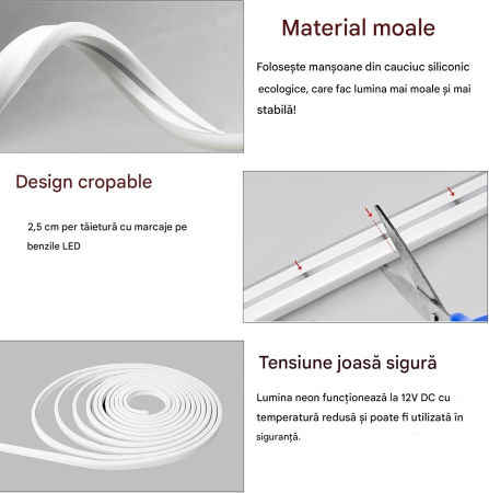 Kit de Lumină reglabila pentru Oglindă 2835 LED-uri, 6000K Alb Rece, 3.36 ML [6]