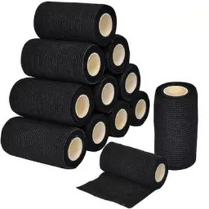 Produse recuperare sportiva - Bandaj autoadeziv elastic pentru prim ajutor sau autobandajare, 8 role de 7.5cmx4.5m, ALBASTRA