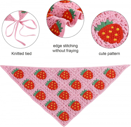 Bandane crosetate cu model floral, set 2 bucati [2]