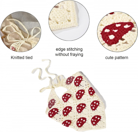 Bandane crosetate cu model floral, set 2 bucati [3]