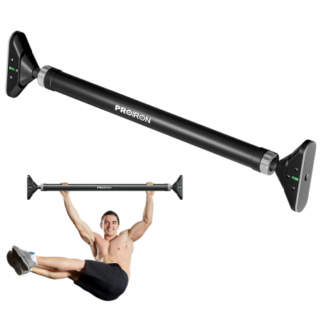 FITNESS - Bara extensibila captusita de 72-97 cm pentru tractiuni in tocul usii, fara gaurire, pentru 200kg