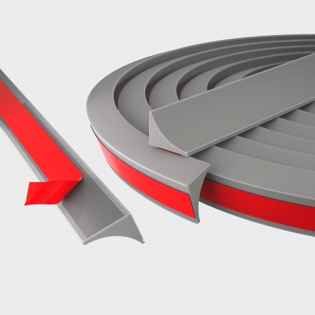 Cadite, usi si paravane dus - Garnitura siliconica autoadeziva, banda in calea apei 0.8/1M