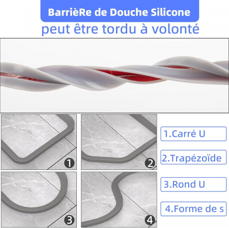 Garnitura siliconica autoadeziva, banda in calea apei 2.5M [4]