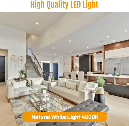 Becuri GU10 LED alb neutru, 5W 4000K 600LM,  RA85 600lm 120 unghi fascicul, set 6 buc. [5]
