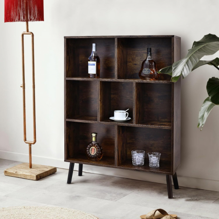 Biblioteca rustica vintage cu 3 nivele ODK [6]