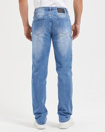 Blugi albastri, drepti pentru barbati, 4 buzunare, 38 [2]