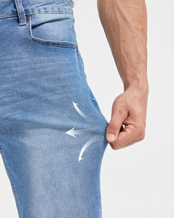 Blugi albastri, drepti pentru barbati, 4 buzunare, 38 [4]