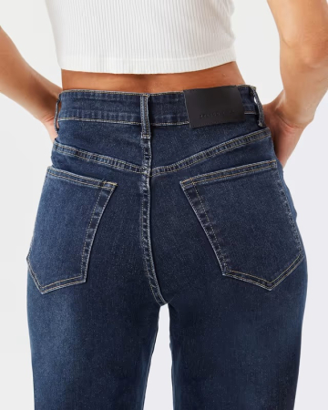 Blugi Damă pentru Femei Înalte, Extra Lungi, Croi Drept, Talie Înaltă, Stretch, Lungime Tall și Extra Tall L [4]