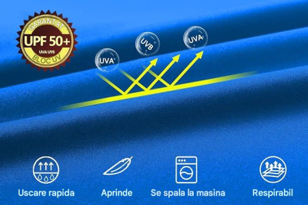 Bluză Bărbați Huayuzh UPF 50+, Mânecă Lungă, Uscare Rapidă, Înot și Surfing, S [6]