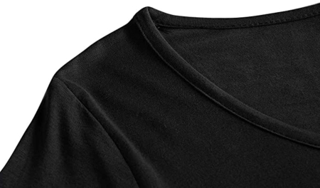 Bluza casual larga cu maneci lungi, negru S [3]