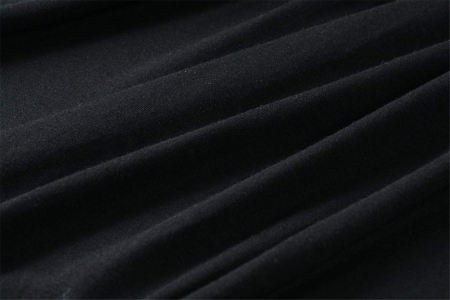 Bluza casual larga cu maneci lungi, negru S [4]