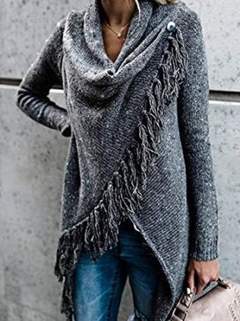 Poncho damă versatil, model elegant, potrivit pentru sezonul rece – 2 moduri de purtare [1]